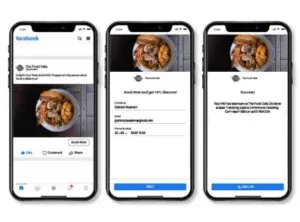 Facebook ads on mobile phone